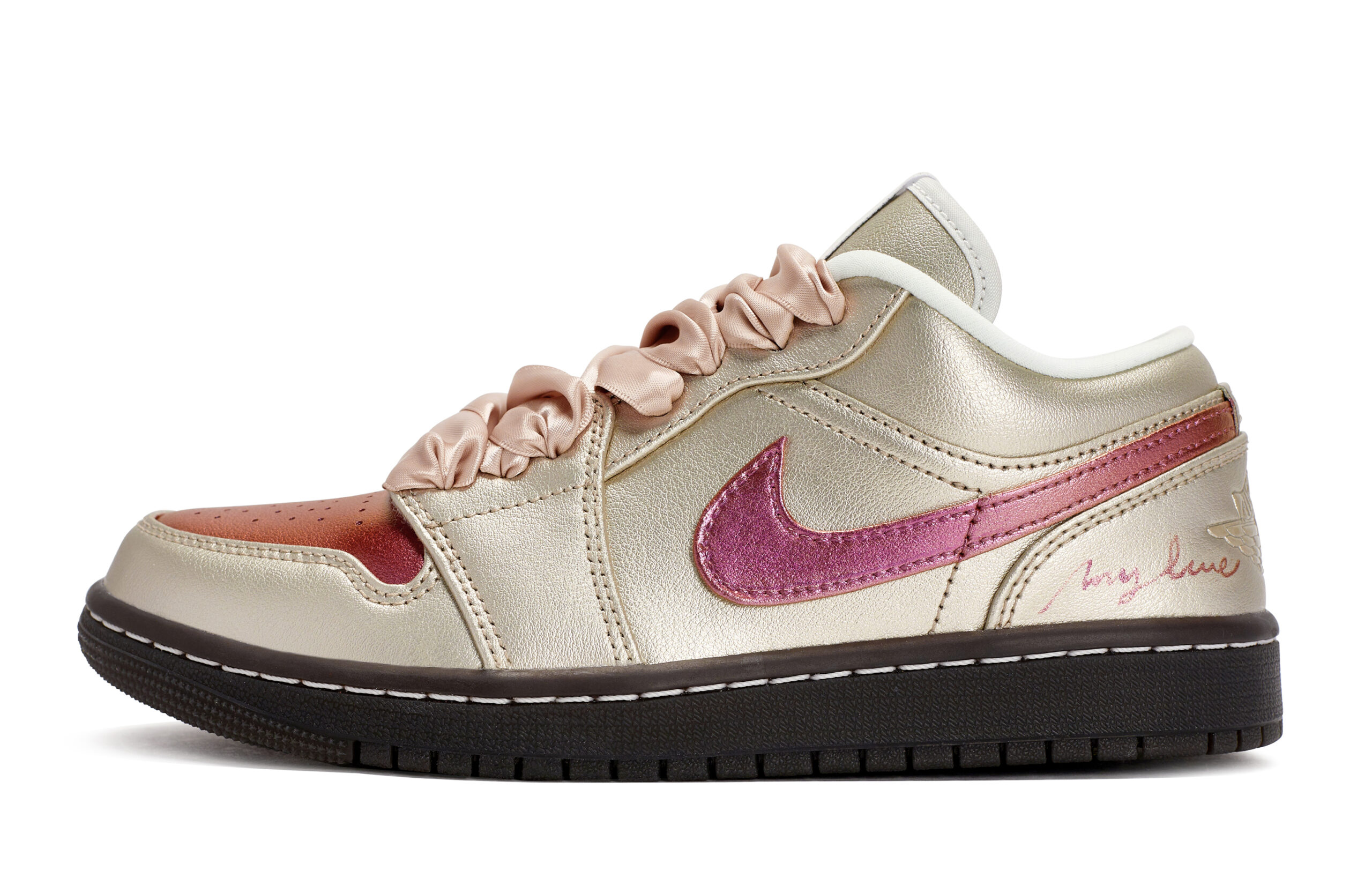 Jordan Air Jordan 1 811 Manufacturing, Pink Neon Dream, Special Shoe Box Abrasion Resistant Slip Resistant Low top