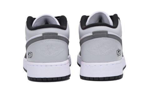 Jordan Air Jordan 1 Urban Chic Style Vintage Low top Vintage Basketball Shoes Men’s White Dark Gray
