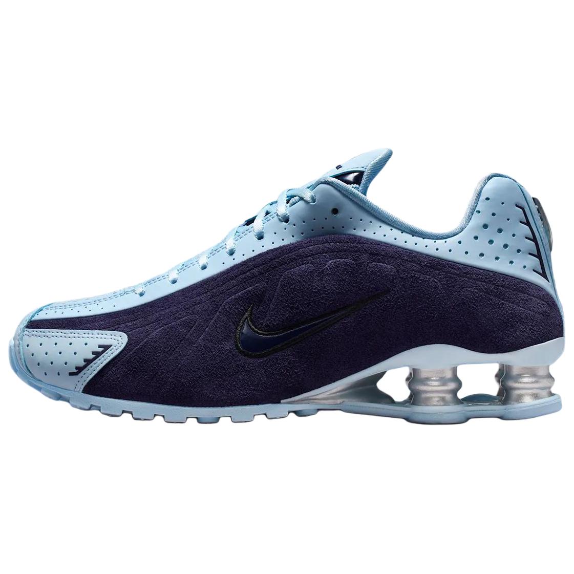 Nike Shox R4 Breathable Running Shoes Women’s Blue