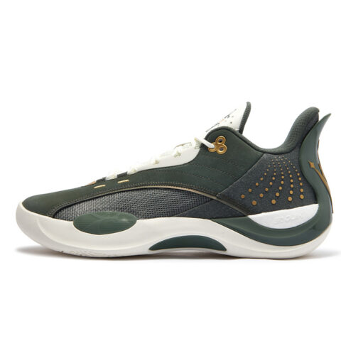 361° Cushioning Slip Resistant Abrasion Resistant Low top Basketball Shoes Men’s Green White