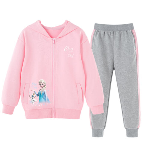 Disney Casual Sportswear Icy Snow Pink Children Aged 3 7 Years Old