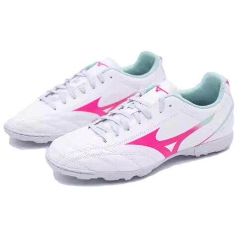 Mizuno AG Artificial Ground Non slip Lightweight Soccer Shoes Men’s White Pink