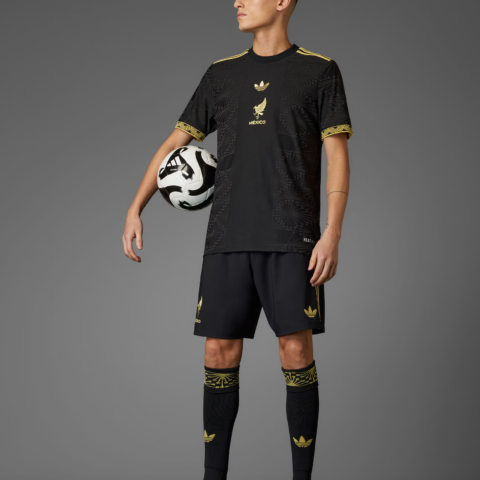 Adidas Kids Mexico 25 Gold Jersey