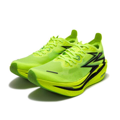 361° Flame 4 Low top Carbon Plate Technology Casual Marathon Running Shoes Unisex Neon Solar Yellow