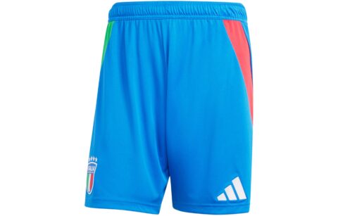 Adidas Italy 24 Away Shorts Soccer Bottom Fan Edition, Italy Version, Away Men's Blue