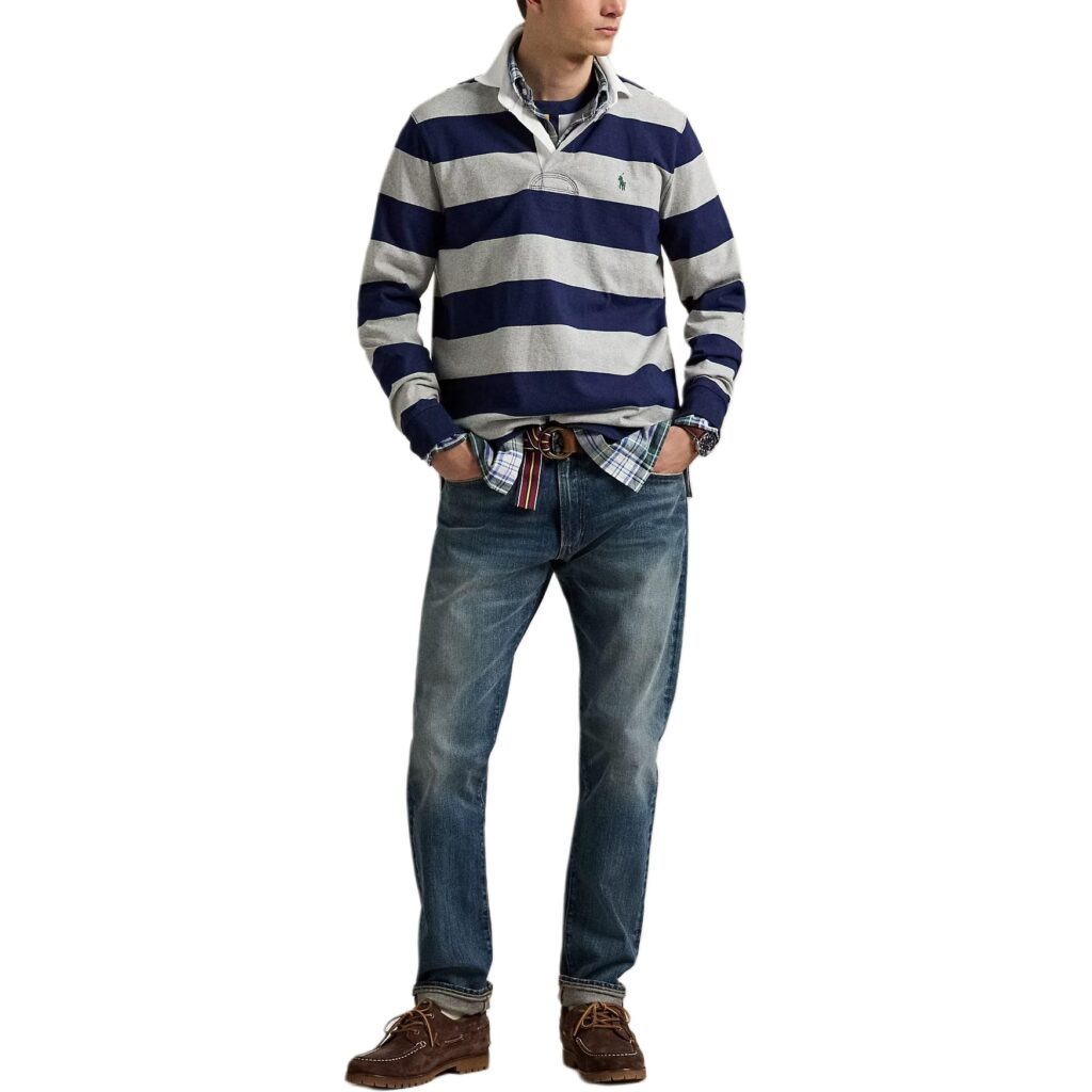 Polo Ralph Lauren The Iconic Rugby striped long-sleeves polo shirt