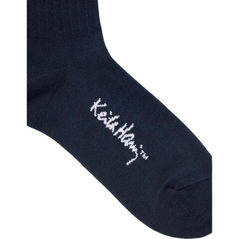 UNIQLO X Keith Haring Crew Socks Men’s 1 Pack Navy Blue