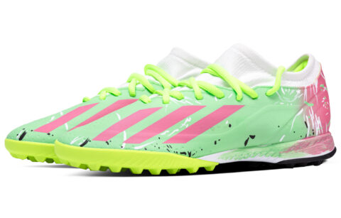 Adidas X Crazyfast.3 Soccer Shoes Unisex Low Top Green/Pink