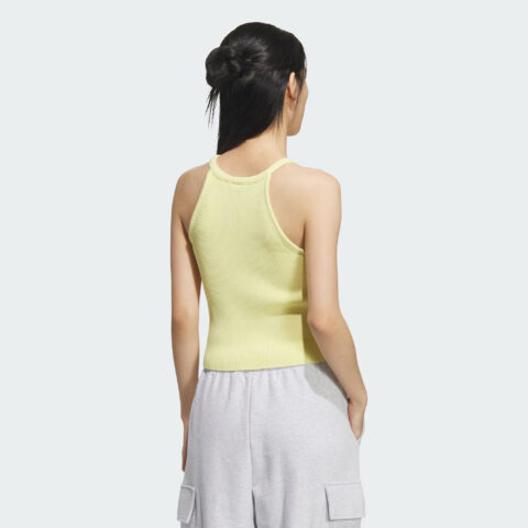 Adidas Originals Top SS25 PREMIUM FULLY FASHIONED TANK Sport Vests Women’s Powder Yellow