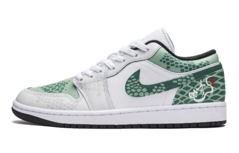 Jordan Air Jordan 1 Low top Vintage Basketball Shoes Men’s White Green