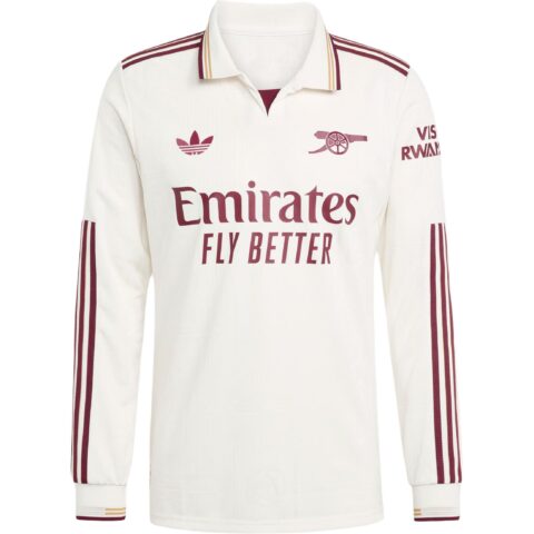 Adidas Free Shipping With AdiClub Arsenal 25/26 Long Sleeve Third Authentic Jersey