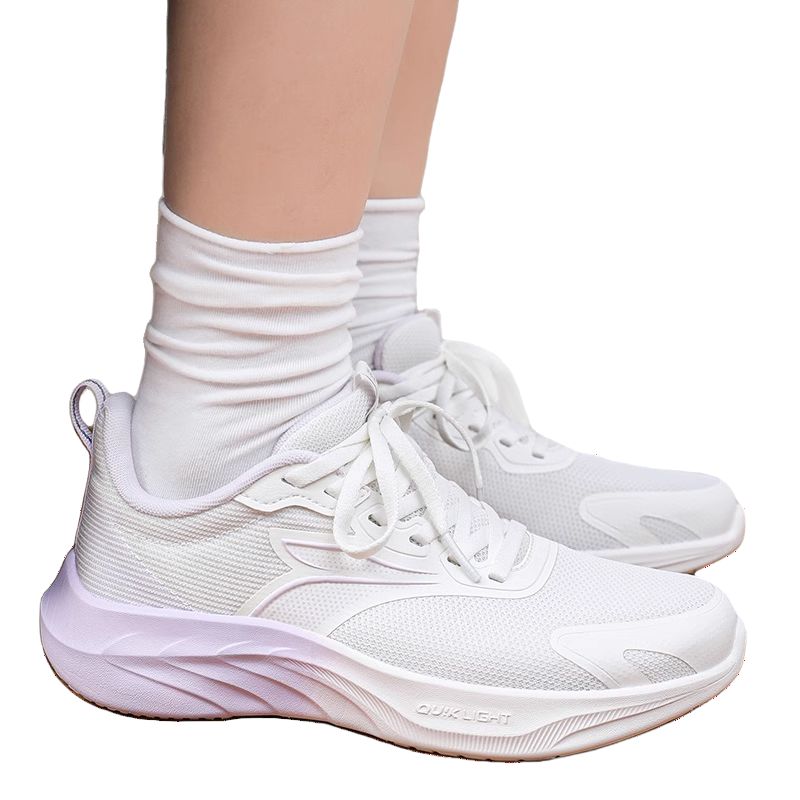 361° Cushioning Breathable Low top Casual Running Shoes Women’s White Purple