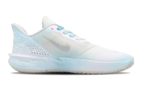 Nike Precision 7 Maris Sal Ice Crystal Cushioning Lightweight Rebound Low top Basketball Shoes Unisex Bright White Blue
