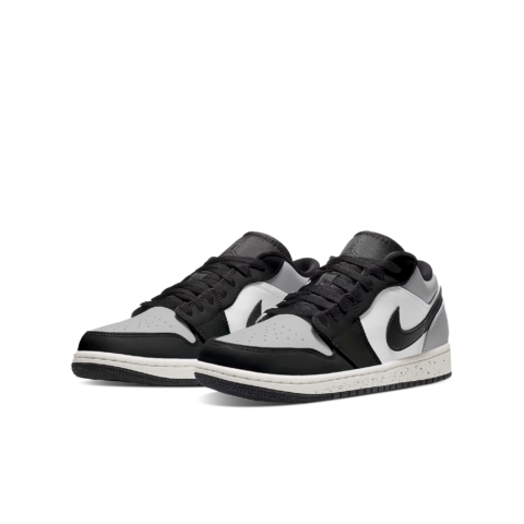 Jordan Air Jordan 1 Low top Vintage Basketball Shoes Unisex Black White Gray