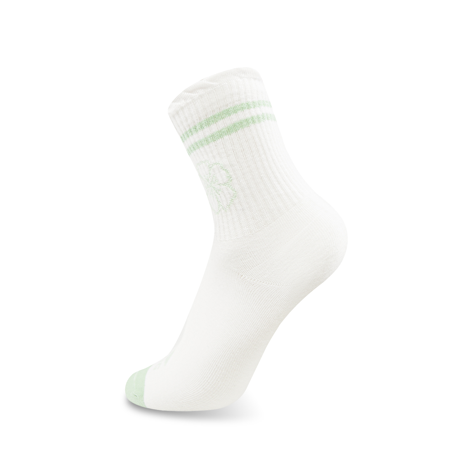 Li Ning x GUGONG China Culture Collection Crew Socks Women’s 1 Pack Ivory/Tallow Green