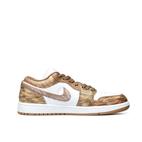 Jordan Air Jordan 1 Snake God Olmec Low top Vintage Basketball Shoes Unisex White
