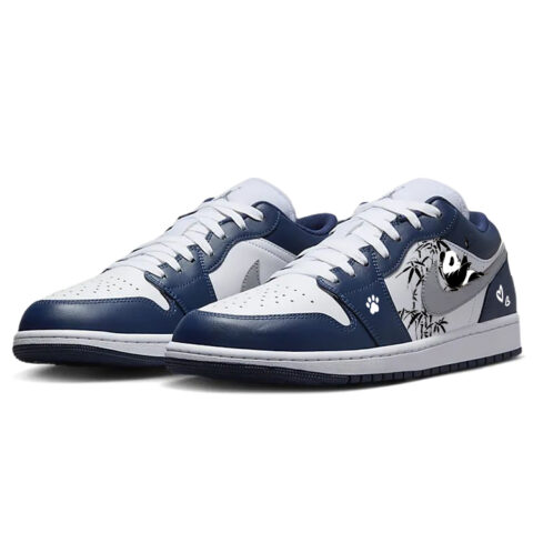 Jordan Air Jordan 1 Vintage Basketball Shoes Women’s Low Top White/Blue
