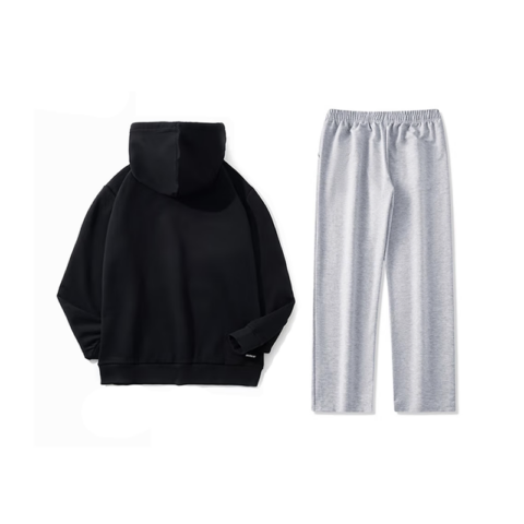 Li Ning Casual Sportswear Unisex Black+Light Heather Gray