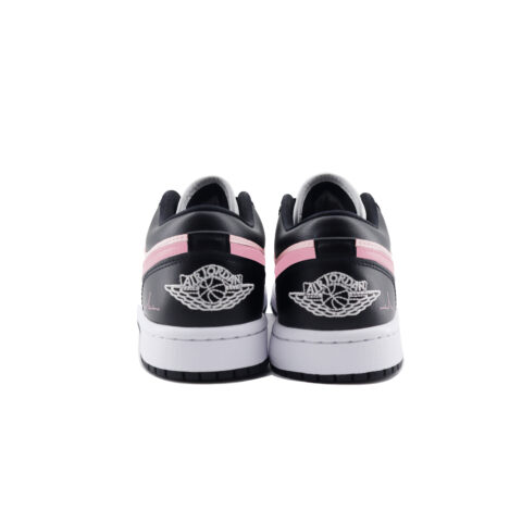 Jordan Air Jordan 1 Slip Resistant Abrasion Resistant Low top Vintage Basketball Shoes Women’s Black Pink