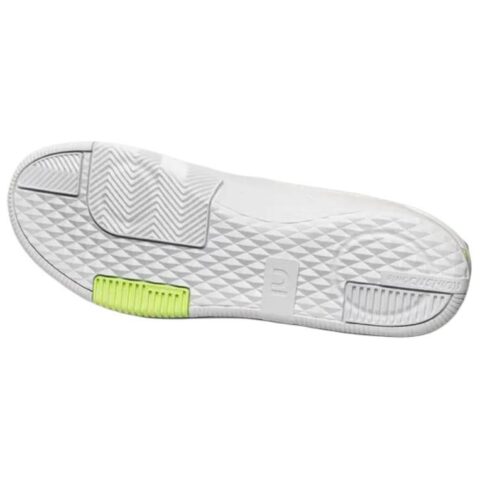 DECATHLON Classic IC/in Cushioning Abrasion Resistant Cushioning, Wear Resistant Soccer Shoes Unisex White Yellow