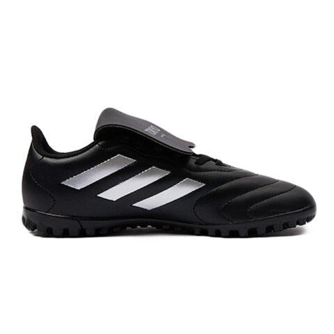 Adidas GOLETTO 8 Slip Resistant Abrasion Resistant Slip Resistant Abrasion Resistant Soccer Shoes Unisex Black Silver