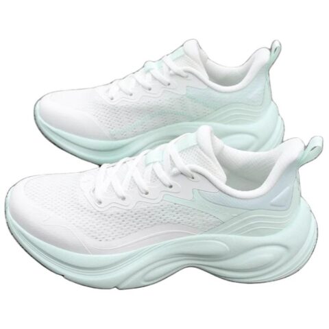 361° Slip Resistant Abrasion Resistant Low top Casual Running Shoes Women’s White Green