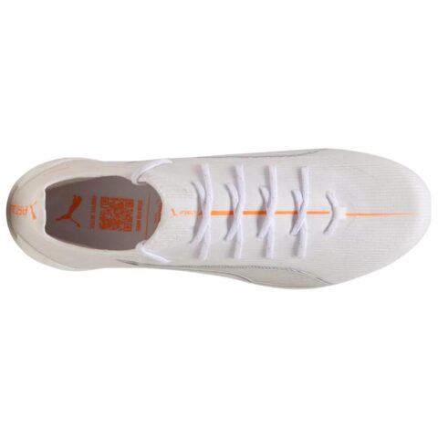 PUMA ULTRA 6 FG Firm Ground Artificial Turf, Natural Grass Abrasion Resistant Soccer Shoes Men’s White