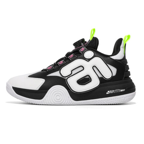 IVERSON Basketball Shoes Unisex Low Top Black White Pink