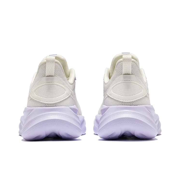 Erke Cushioning Breathable Rebound Low top Casual Running Shoes Women’s Microcrystal White Lilac