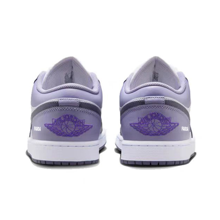 Jordan Air Jordan 1 Vintage Basketball Shoes Men’s Low Top White/Purple