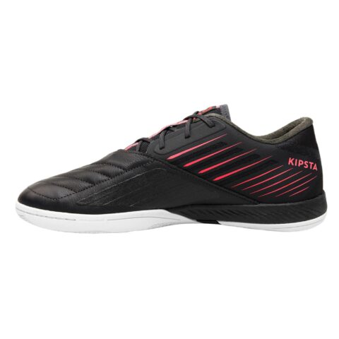 DECATHLON Ginka Pro Cushioning Soccer Shoes Men's Carbon Gray Fluorescent Coral Powder