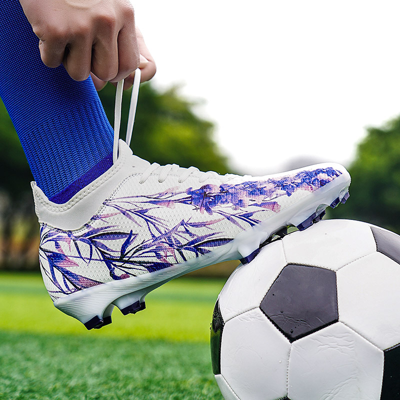 TONYBEAR Cow Split Leather Breathable Soccer Shoes Unisex