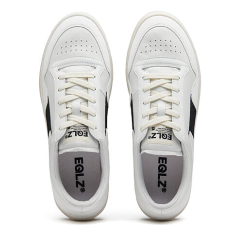 EQLZ EQUALIZER 1970 Athleisure Lightweight Low top Vintage Basketball Shoes Unisex Urban Black
