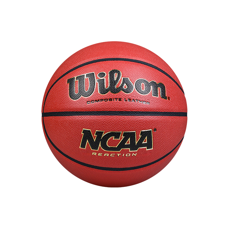 Wilson NCAA Collection 2014601 Pu Basketball Brick Red Standard Size 7 Competition Grade Ball Training Unisex
