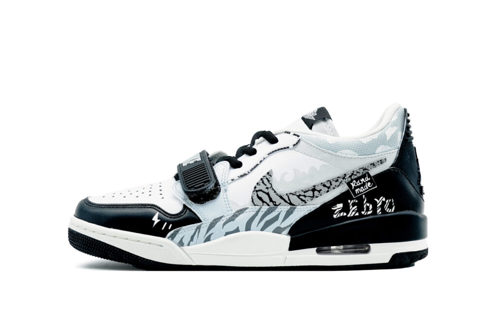 Jordan Legacy 312 Lezra, Zebra Journal Slip Resistant Abrasion Resistant Low top Vintage Basketball Shoes Men’s