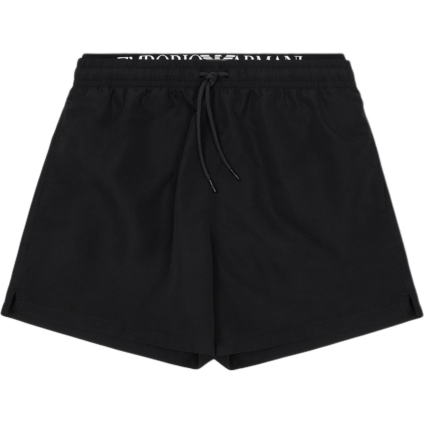 EMPORIO ARMANI Asv Logoband Recycled Fabric Swim Shorts
