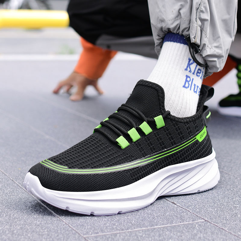 HEIWEILU Cushioning Breathable Lightweight Cushioning Breathable Lightweight Low top Casual Running Shoes Men’s