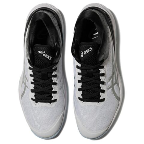 ASICS GELBURST 28 Versatile Cushioning Slip Resistant Abrasion Resistant Mid top Basketball Shoes Unisex White Silver