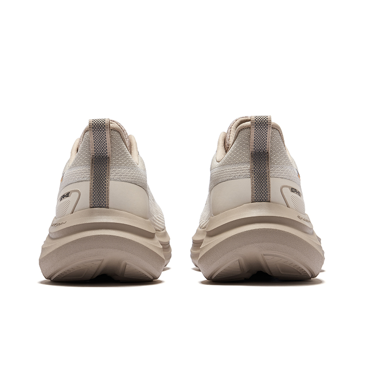 Erke Cloud Motion V2 Comfortable Cushioning, Wear Resistant Low top Casual Running Shoes Men’s Light Linen Eggnog Gray