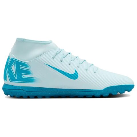 Nike Mercurial Superfly 10 Artificial Turf Slip Resistant Abrasion Resistant Soccer Shoes Men’s Blue