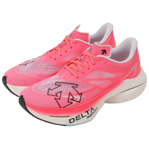 DESCENTE Slip Resistant Abrasion Resistant Low top Running Shoes Unisex Pink