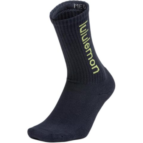 Lululemon SS25 Crew Socks Unisex 1 Pack Marine Blue/Green Grape