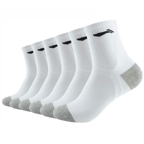 Li Ning Crew Socks Unisex 6 Pack