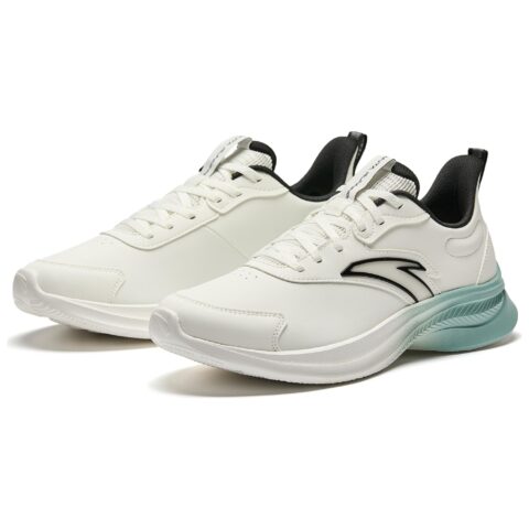Anta Hydrogen Run Slip Resistant Abrasion Resistant Low top Running Shoes Men’s White Black