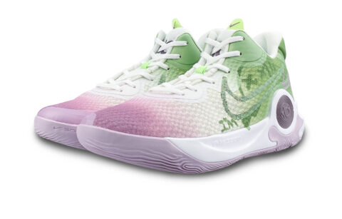 Nike KD Trey 5 IX Mid top Vintage Basketball Shoes Unisex Green Purple White