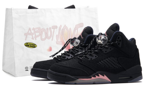 Jordan Air Jordan 5 Paris Night 2.0 Mid top Vintage Basketball Shoes Women’s Black