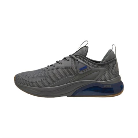 PUMA Comfortable Fabric Cushioning Slip Resistant Abrasion Resistant Low top Running Shoes Unisex Gray
