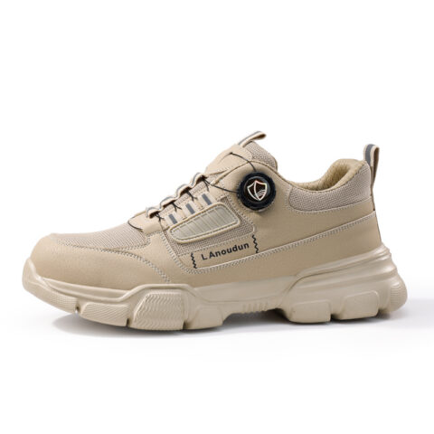 LANOUDUN Impact Resistant Lightweight Rebound Low top Outdoor Shoes Unisex Khaki