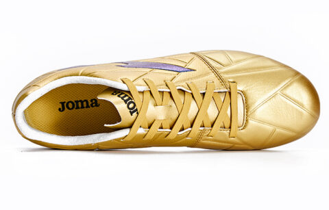 Joma MG Multi Ground Artificial Turf Kangaroo Leather Slip Resistant Abrasion Resistant Soccer Shoes Men’s Crimson Gold
