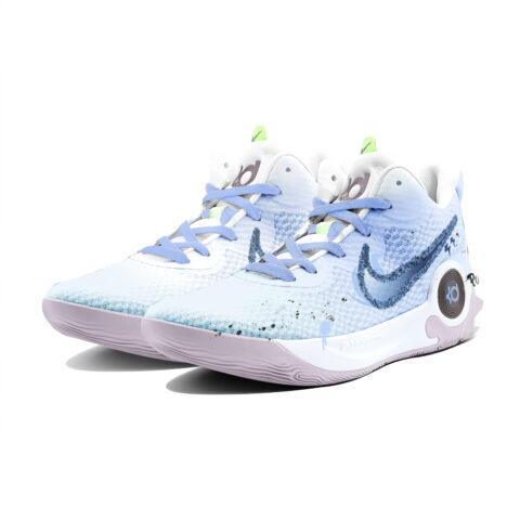 Nike KD Trey 5 IX Deep Sea Fantasy Mid top Vintage Basketball Shoes Unisex Blue Purple